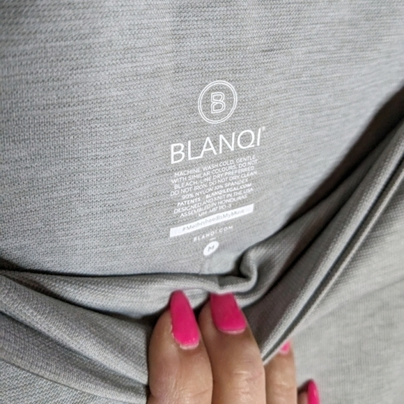 BLANQI Medium Gray Maternity Compression Leggings - Picture 5 of 12